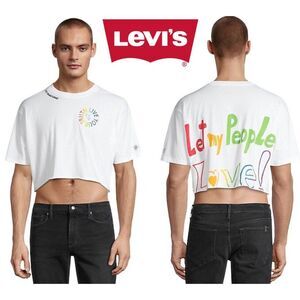 Levi's Pride Love Transforms Let My People Love Cropped T-Shirt